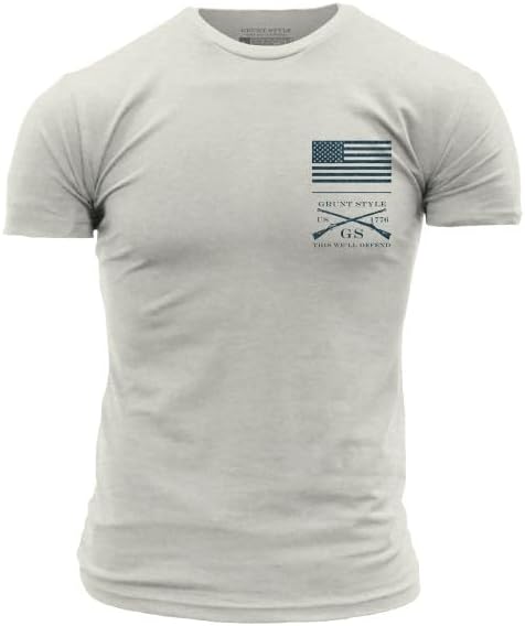 Grunt Style Men's Red Blood Blue Collar T-Shirt - Sand