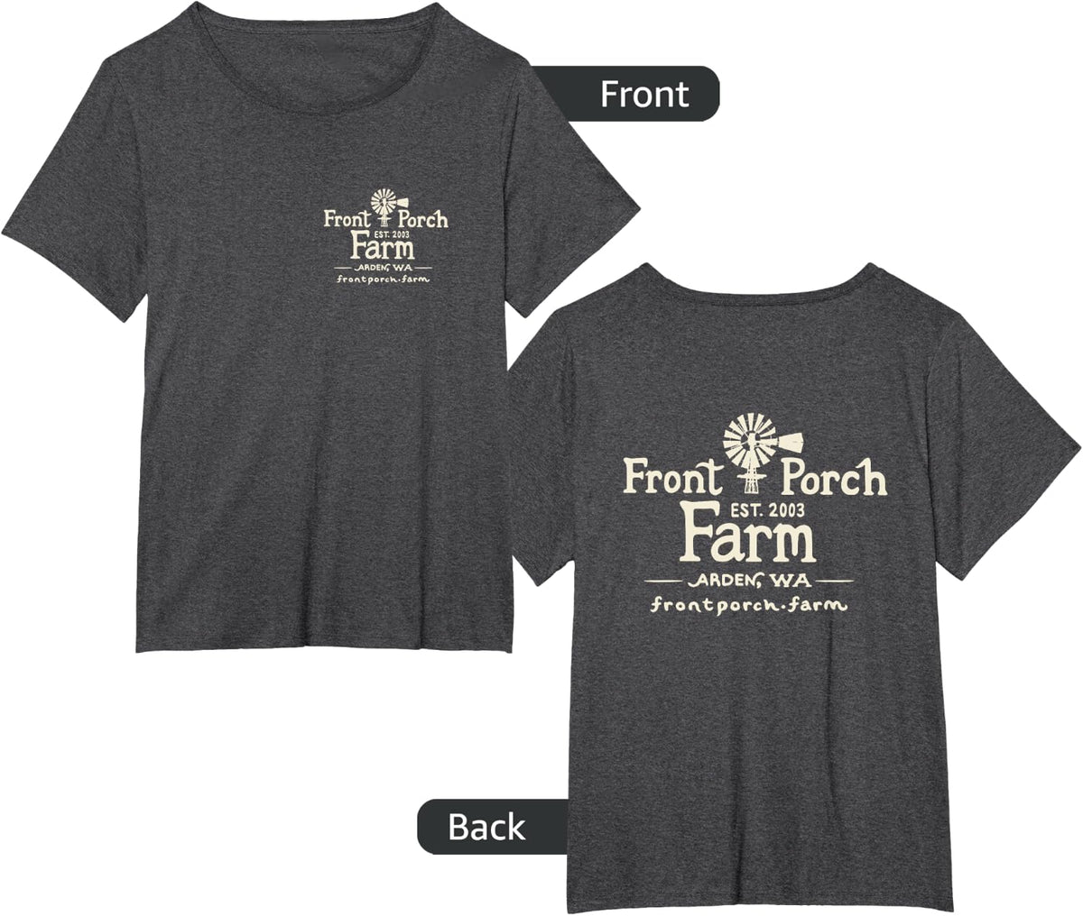Front Porch Farm T-Shirt - Dark Heather Grey