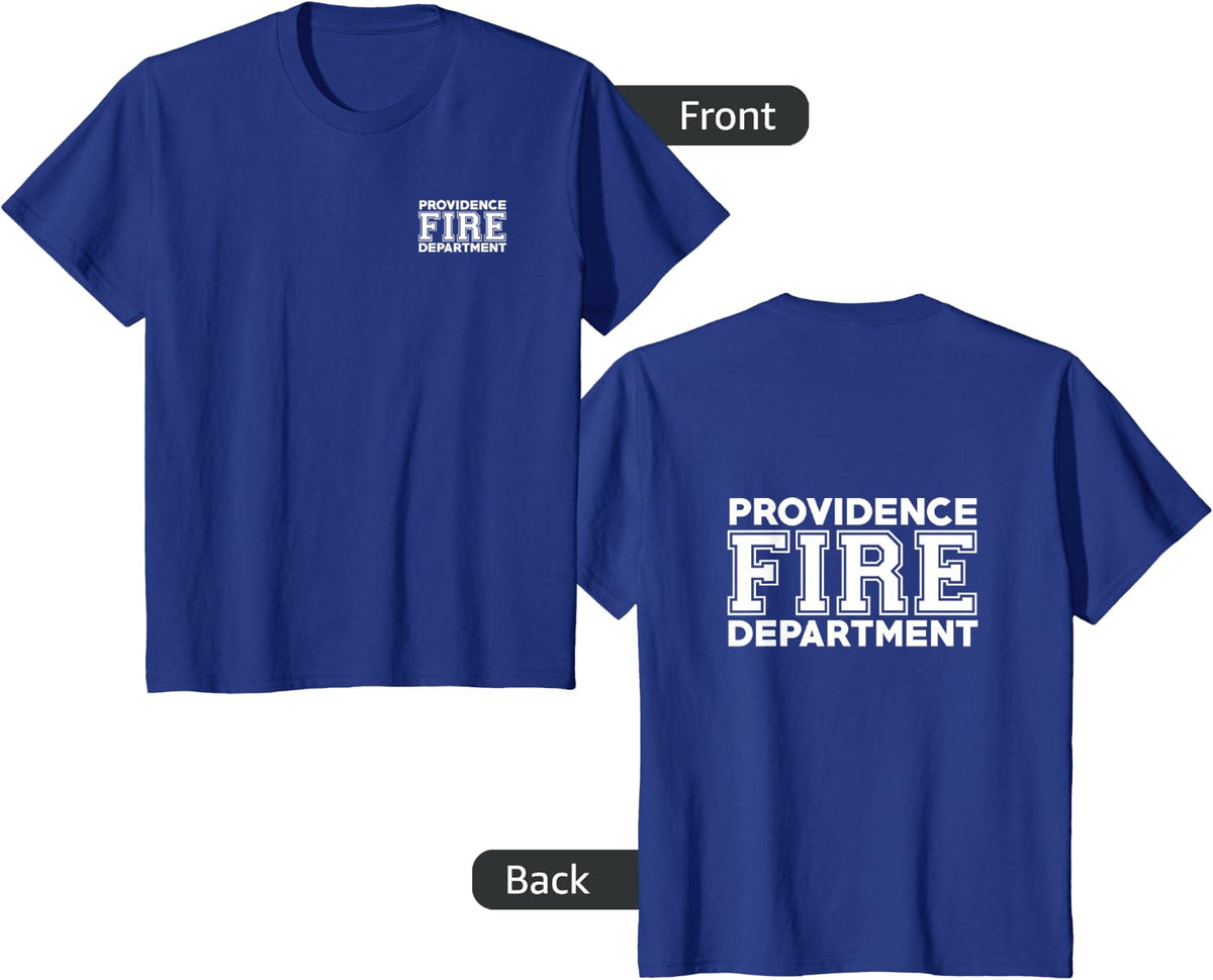Providence Fire Rescue Rhode Island Firefighter T-Shirt T-Shirt - Royal Blue