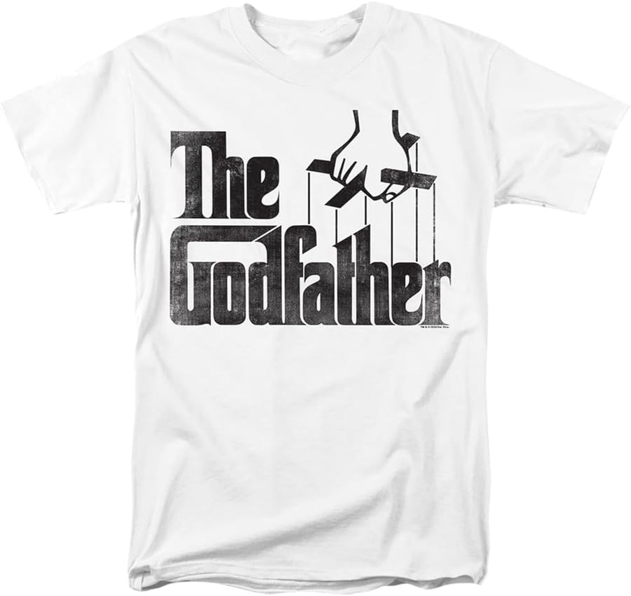 Popfunk Godfather Logo Unisex Adult T-Shirt White - As Pictured