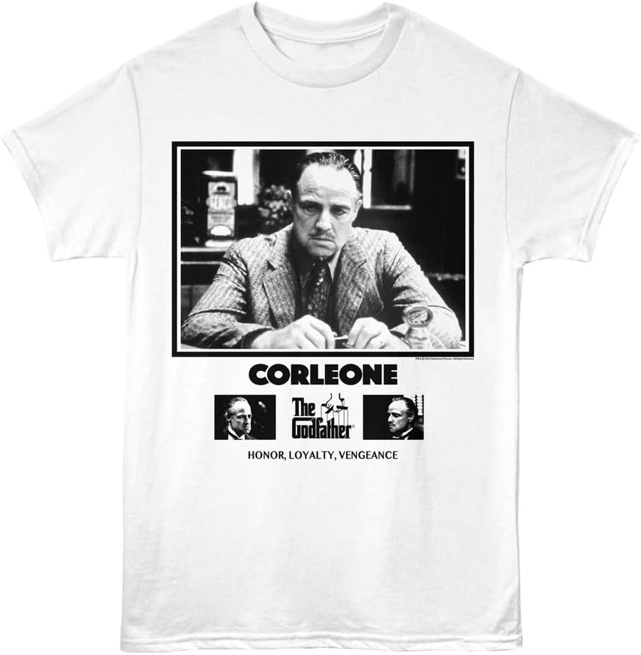 American Classics Godfather Corleone Honor T-Shirt, White - White