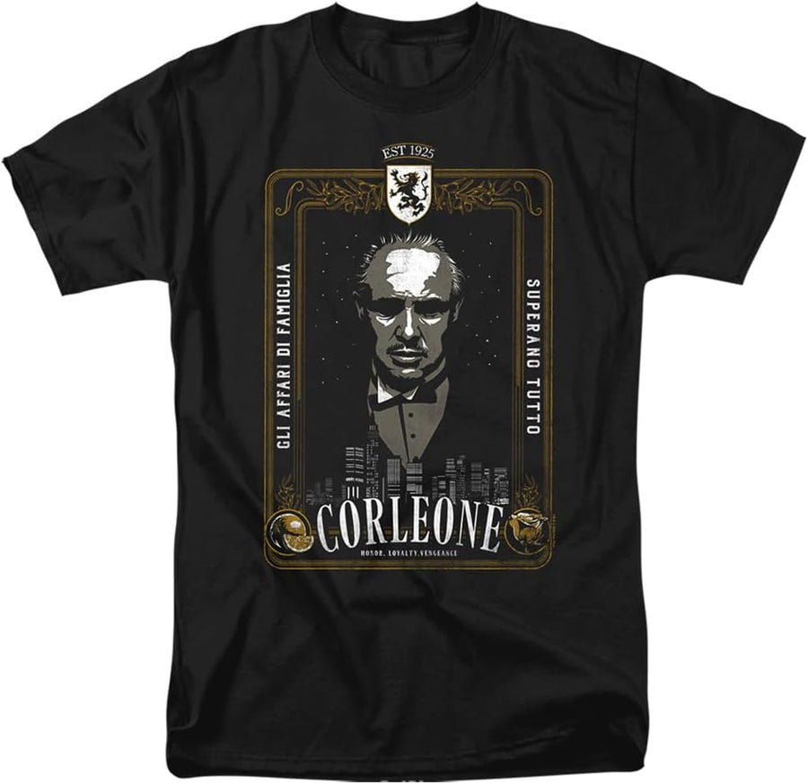Godfather Corleone Classic Poster Unisex Adult T-Shirt Black - As Pictured