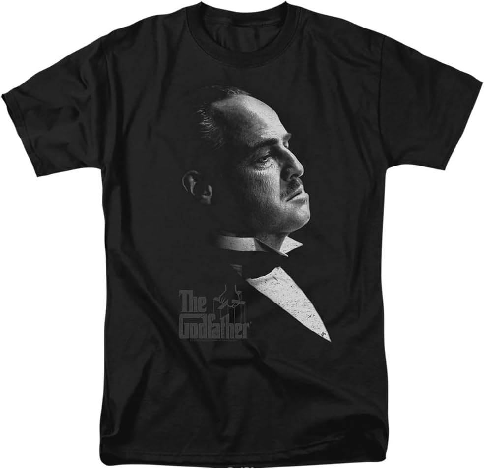 Popfunk Godfather Vito Graphic Unisex Adult T-Shirt Black - As Pictured