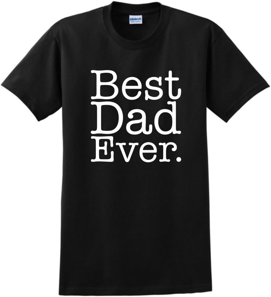 ThisWear Best Dad Ever T-Shirt - Black