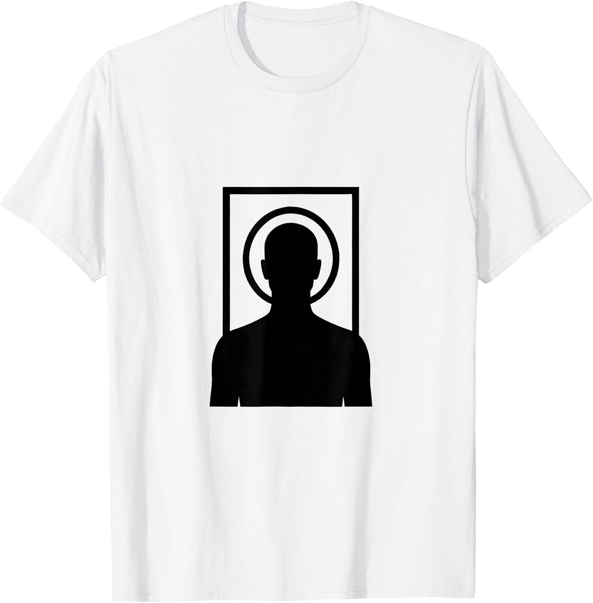 Men's Observation Aperture Editorial Conceptual Fan Costume T-Shirt - White