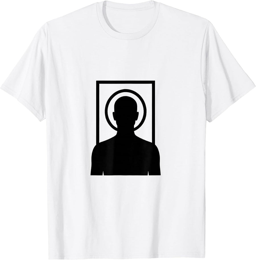 Men's Observation Aperture Editorial Conceptual Fan Costume T-Shirt - White