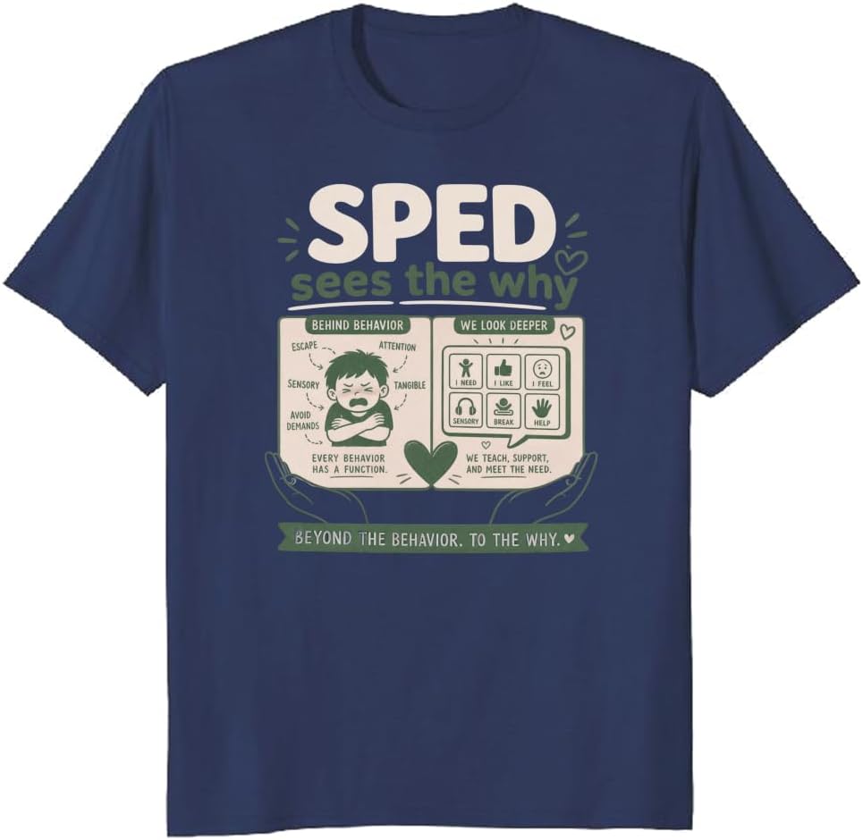 Special Education Support Staff T-Shirt Prompt Model Grid Tee - S6