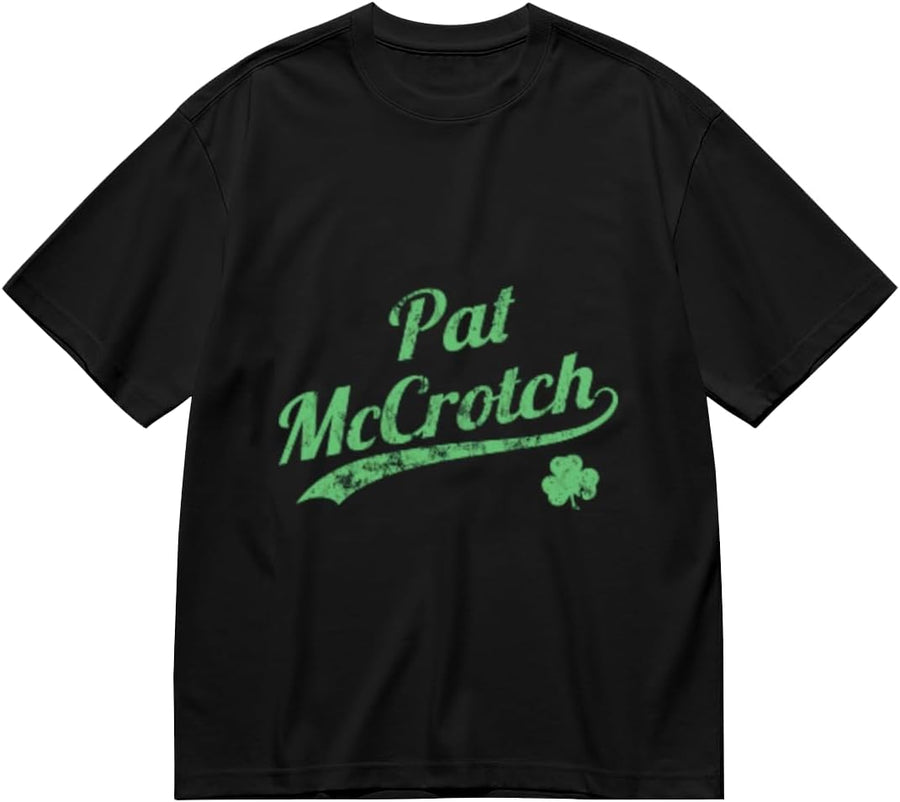 Men's Stretchable Soft Crewneck Short Sleeve Tees, Breathable Casual Shirts for Jogging, Gym & Daily Urban Wear - Pat
