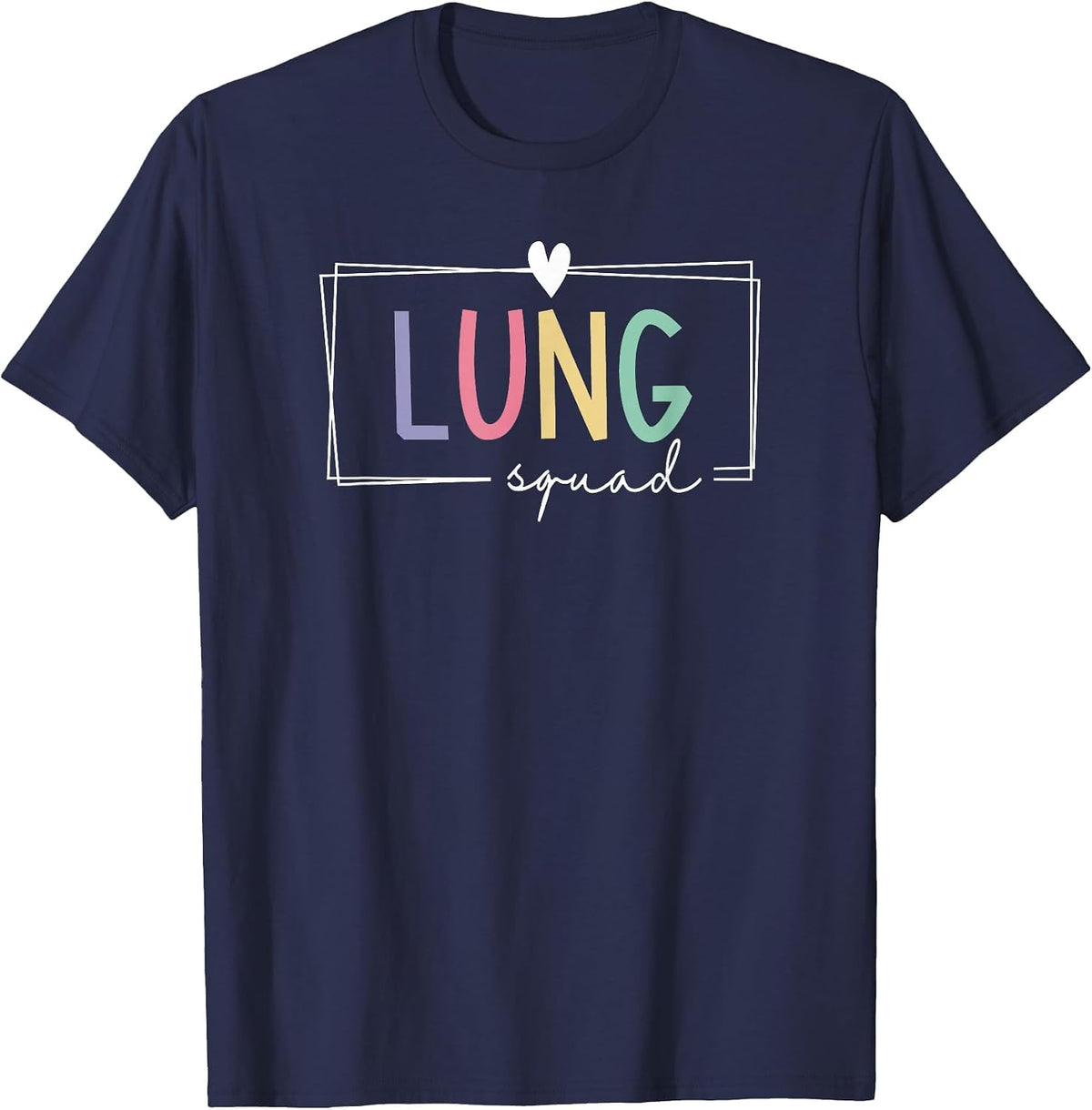 Respiratory Therapist Lung Squad Pulmonologist Therapy T-Shirt - Navy Blue
