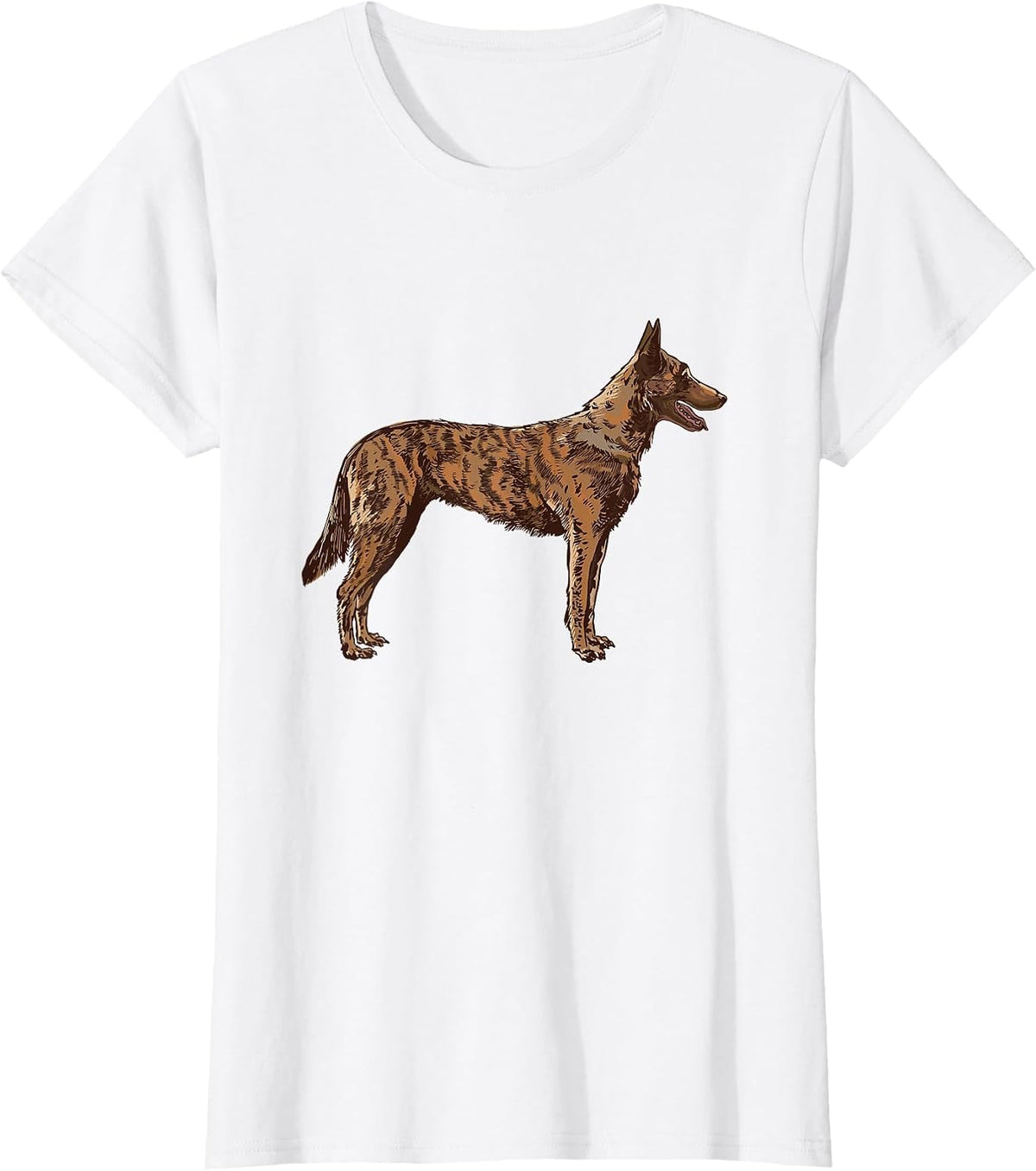 Hollandse Herder Dutch Shepherd T-Shirt - White
