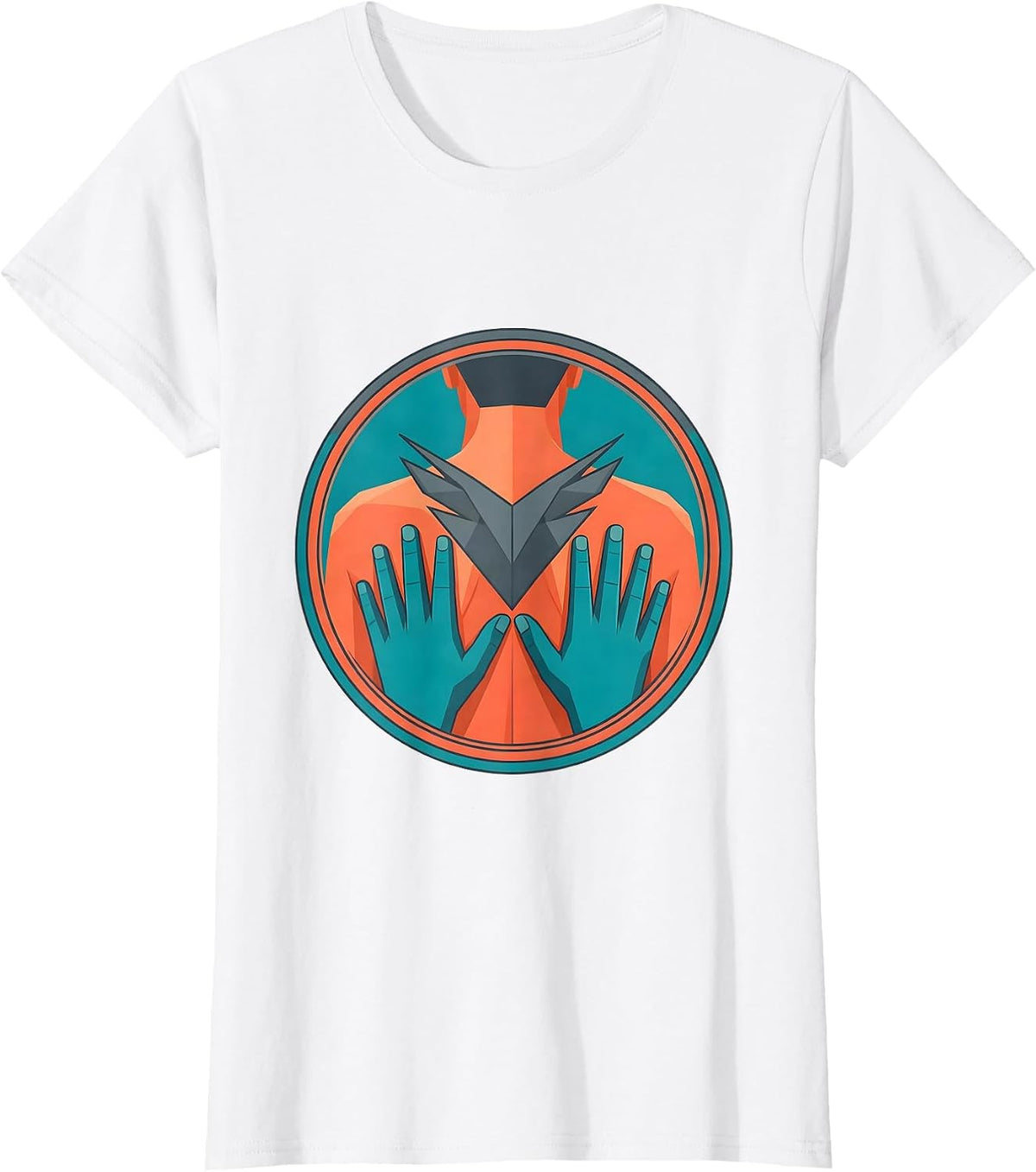 Physical Therapy Shoulder Treatment Illustration T-Shirt - White