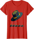 Women's I Catch Every Strand On Purpose Midcentury Modern Mardi Gras T-Shirt - Red