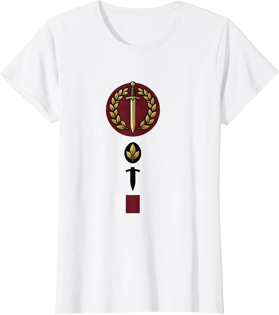 Women's Black American Heritage Flag Minimalist Pride Emblem T-Shirt - White