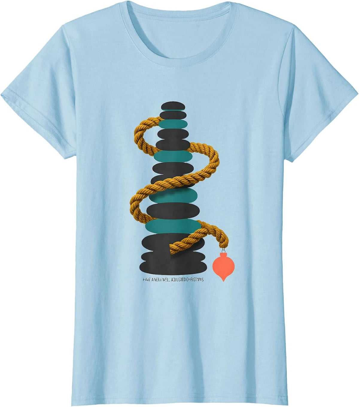 Have A Very Well Adjusted Christmas Midcentury Modern T-Shirt - Baby Blue