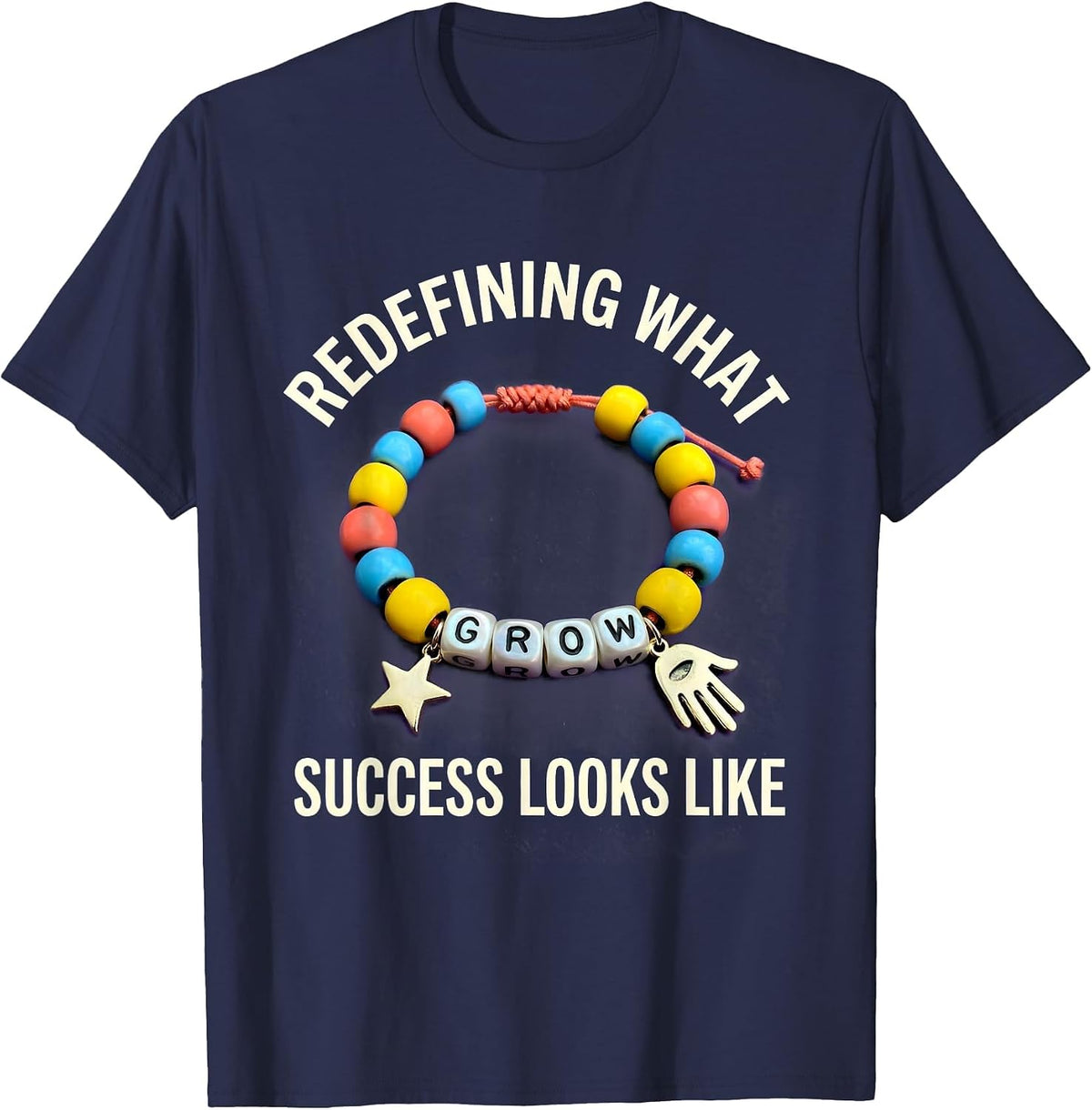 Redefining Success Special Education Teacher Design T-Shirt - Navy Blue