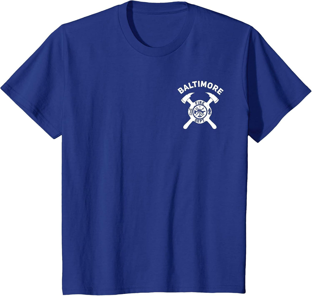 City of Baltimore Fire Department Maryland Firefighter T-Shirt - Royal Blue