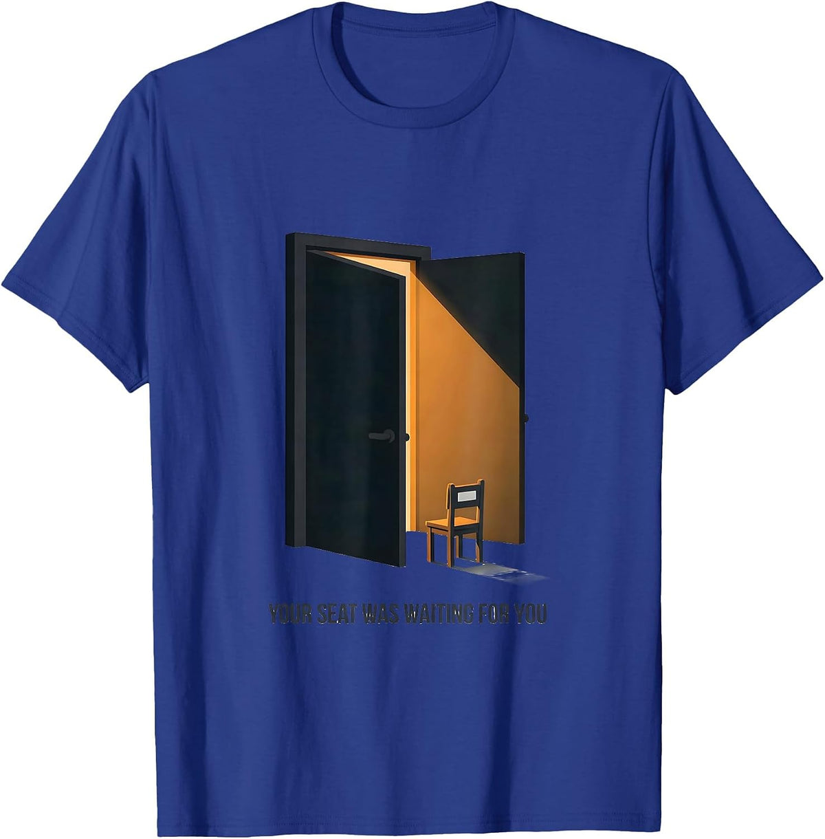 Your Seat Was Waiting For You Warm Teacher Back To School T-Shirt - Royal Blue