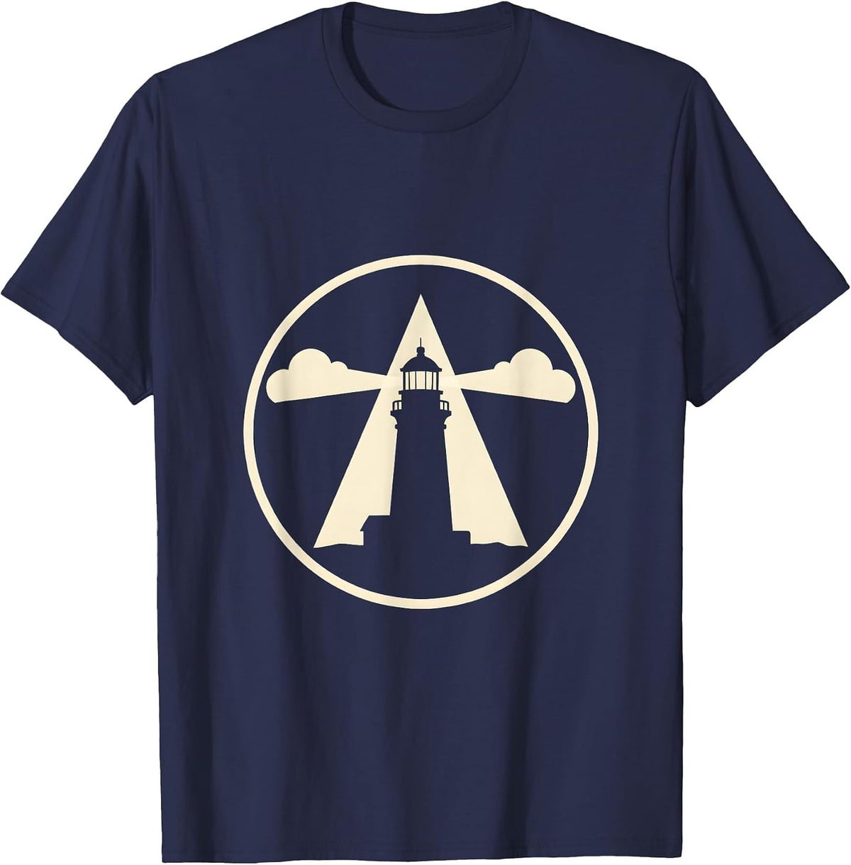 Special Education Teacher Lighthouse Storm Graphic T-Shirt - Navy Blue