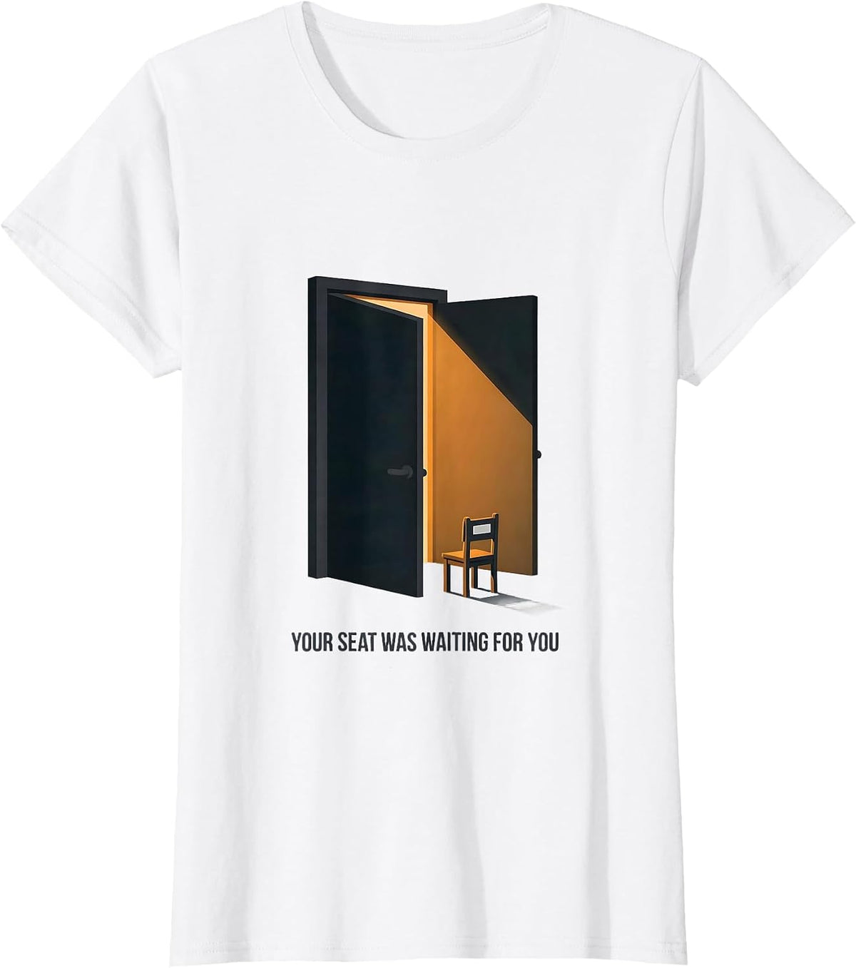 Your Seat Was Waiting For You Warm Teacher Back To School T-Shirt - White