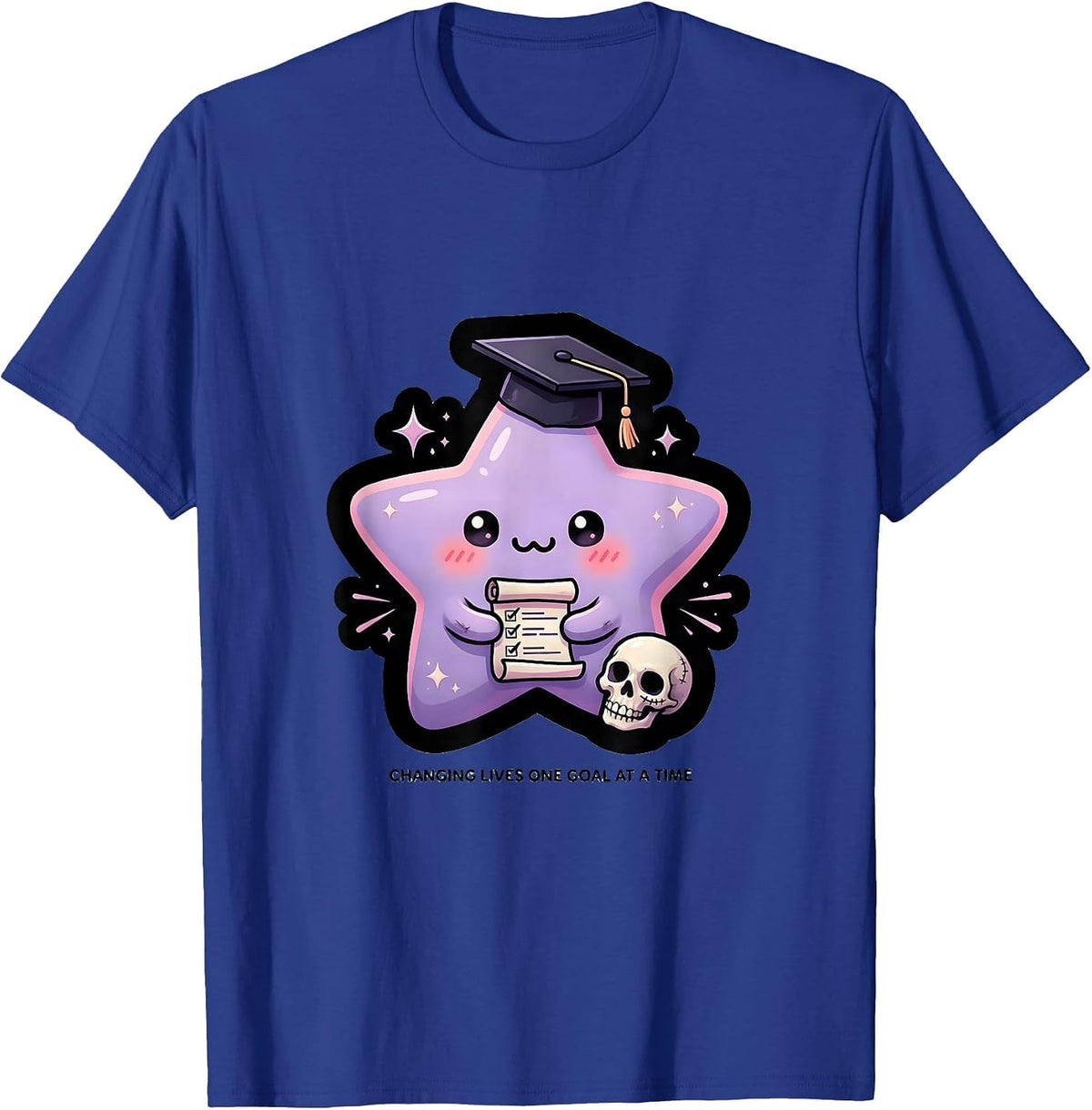 Sped Teacher Changing Lives One Goal At A Time T-Shirt - Royal Blue