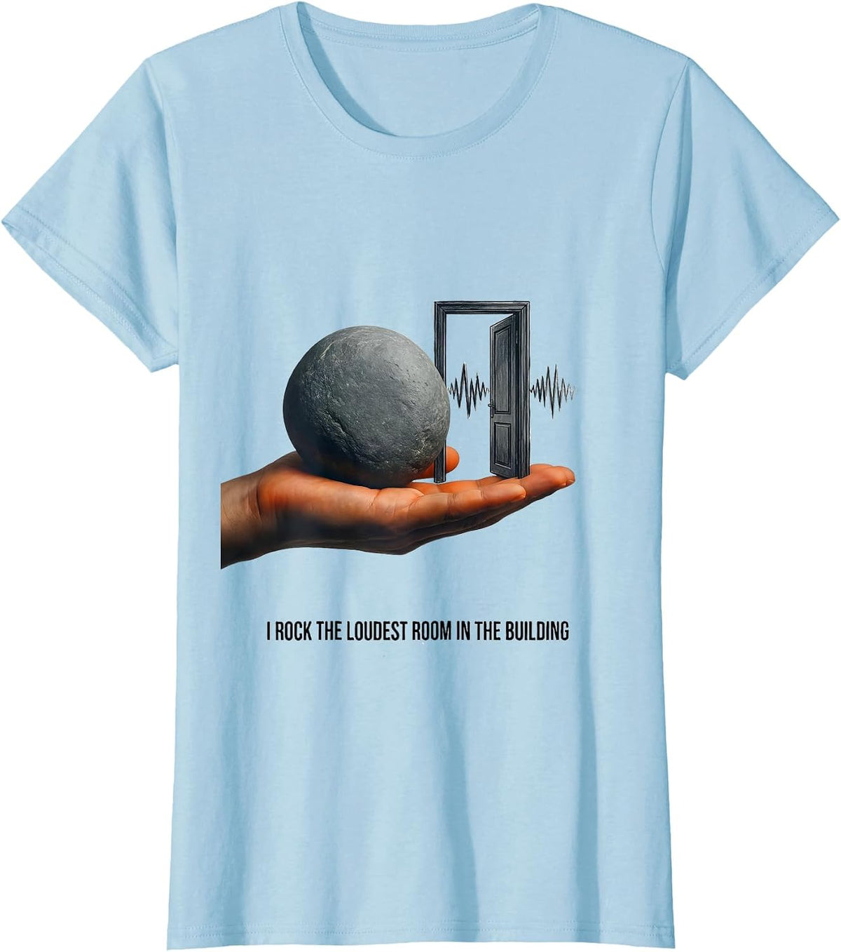 Women's I Rock The Loudest Room In The Building Sped Squad T-Shirt - Baby Blue
