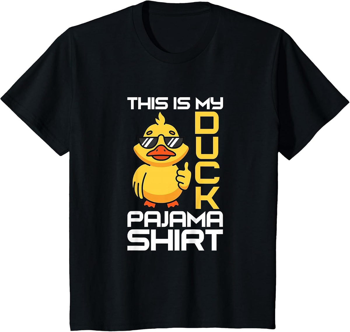 This is My Duck Pajama Rubber Ducks Slumber Pajamas Party T-Shirt - Black