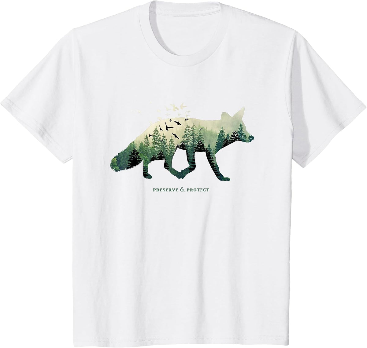 Preserve & Protect Vintage National Park Fox Forest T-Shirt - White