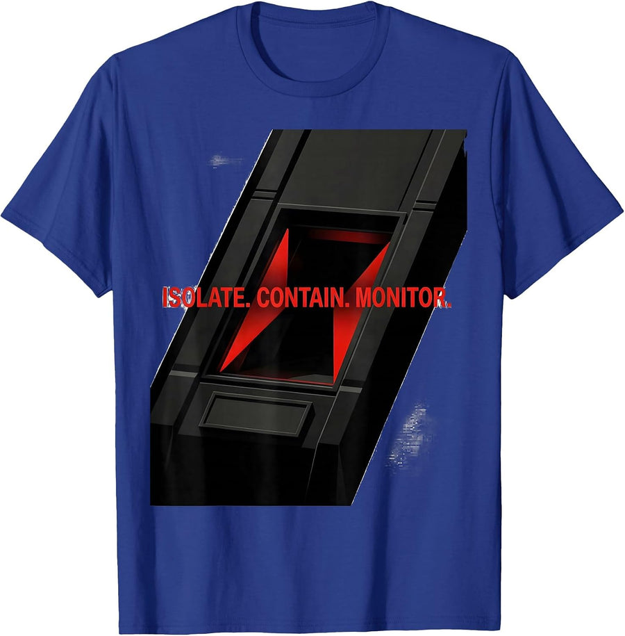 Isolate Contain Monitor Constructivist SCP Foundation T-Shirt - Royal Blue