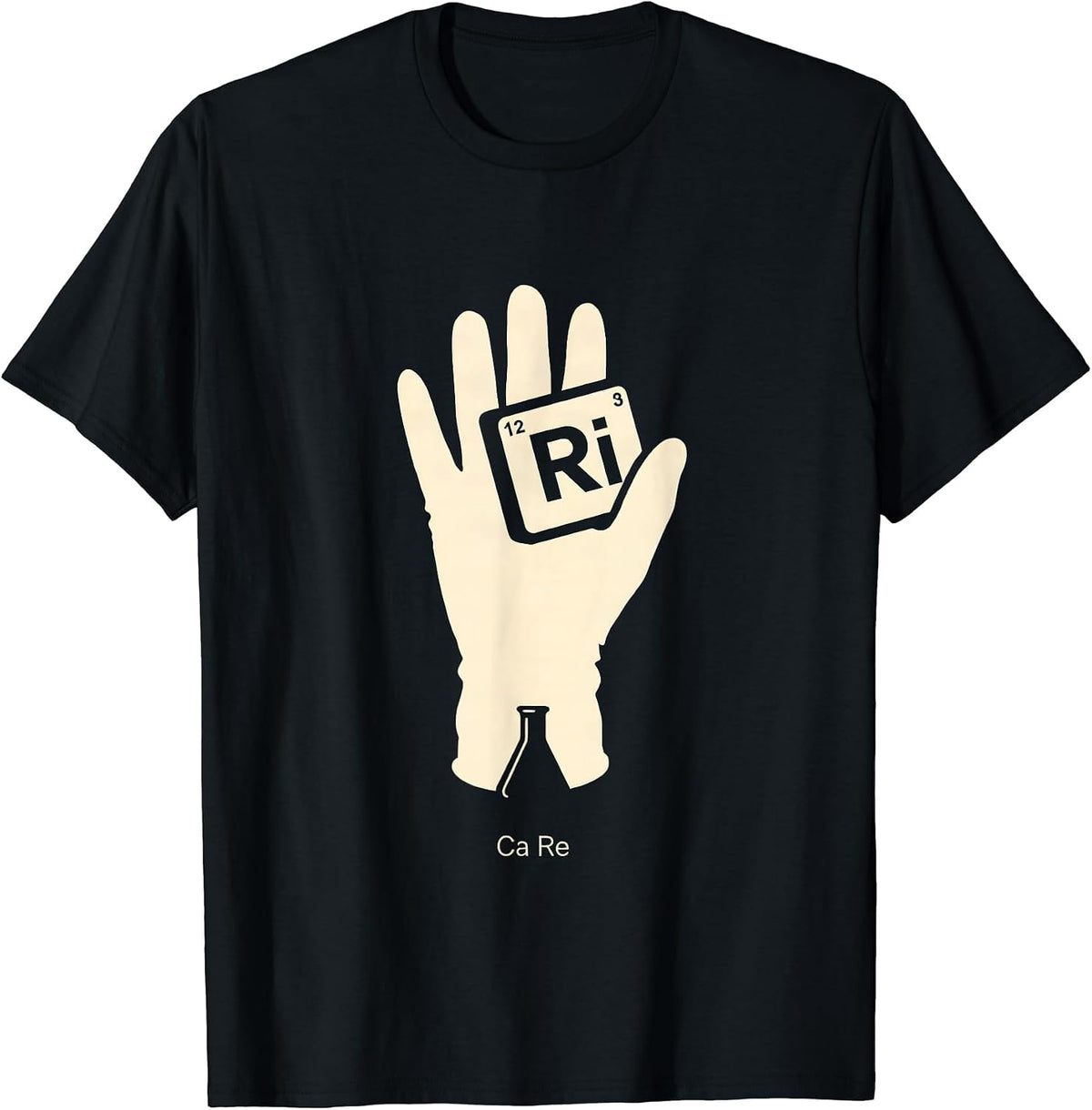 Men's Ca Re Periodic Table Chemistry Humor Science Nerd Gift T-Shirt - Black