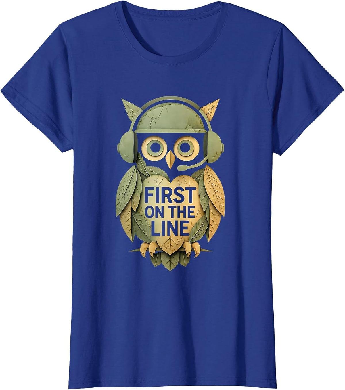 Women's First on the Line 911 Women Tribute Design T-Shirt - Royal Blue