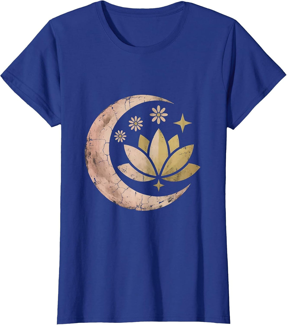 Women's Autism Awareness Lotus Flower Unfolding Art T-Shirt - Royal Blue