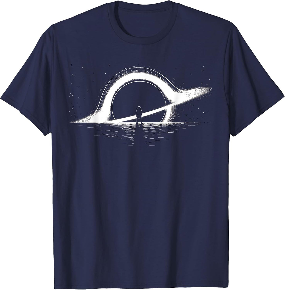 Black Hole Physics - Astrophysics Design Physic Graphic T-Shirt - Navy Blue