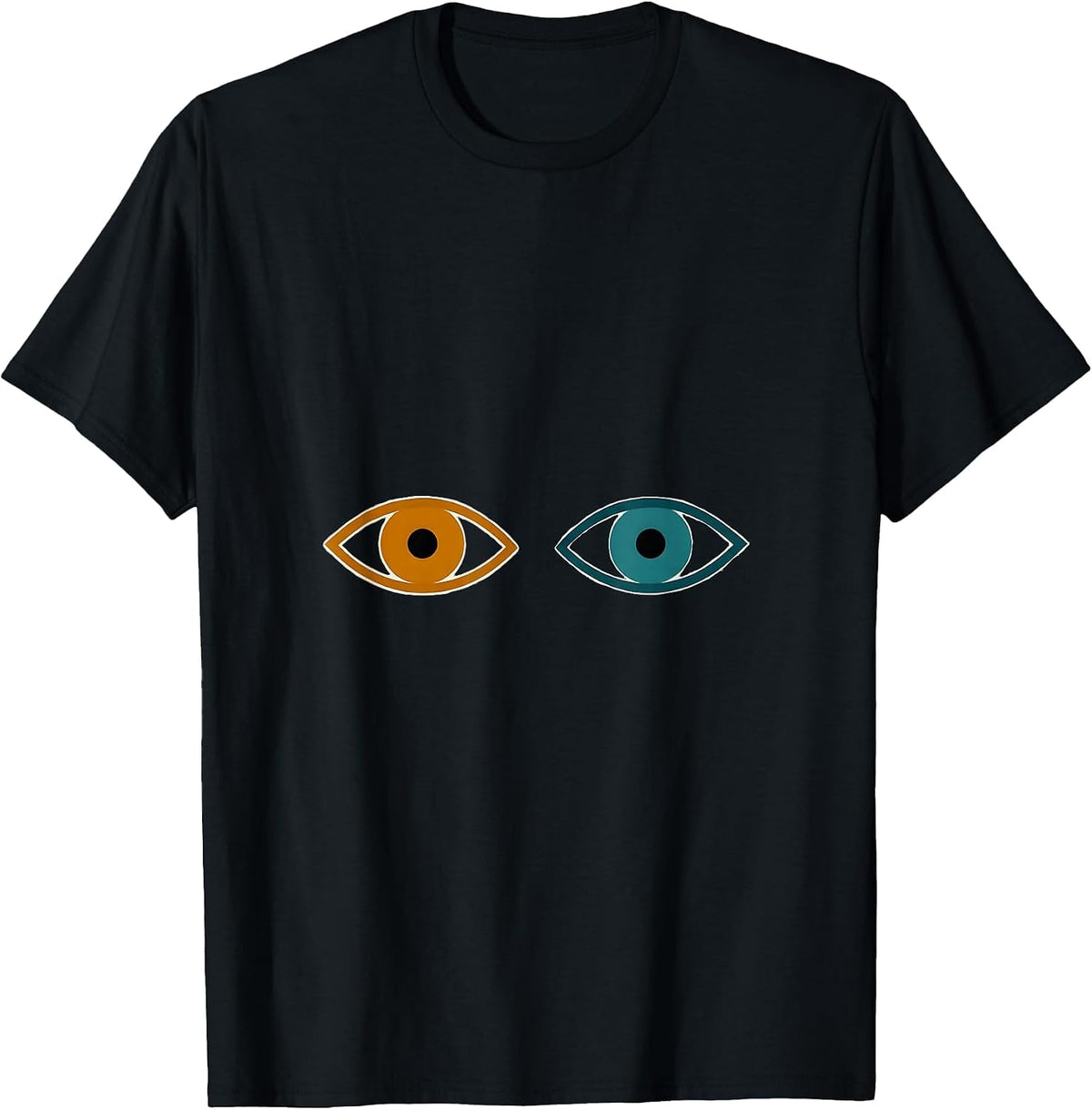 Men's Dyslexia Awareness Different Eyes Illustration T-Shirt - Black