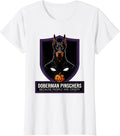 Women's Doberman Pinschers Because People Are Creepy Halloween T-Shirt - White
