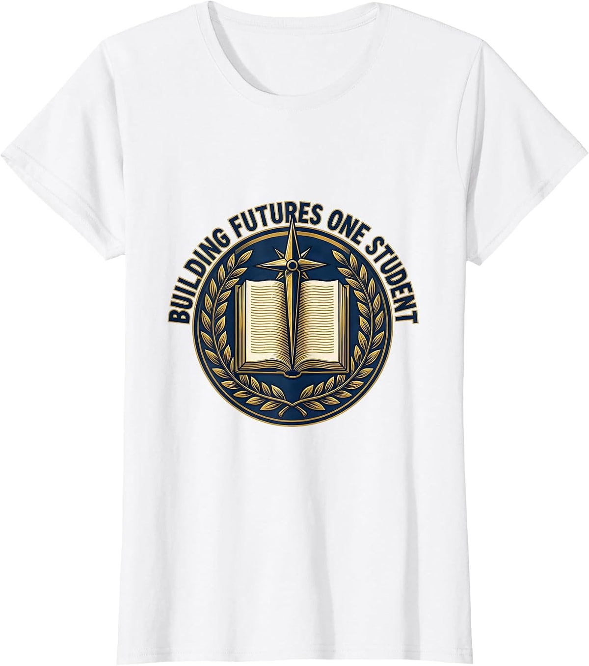 Building Futures One Student School Counselor T-Shirt - White