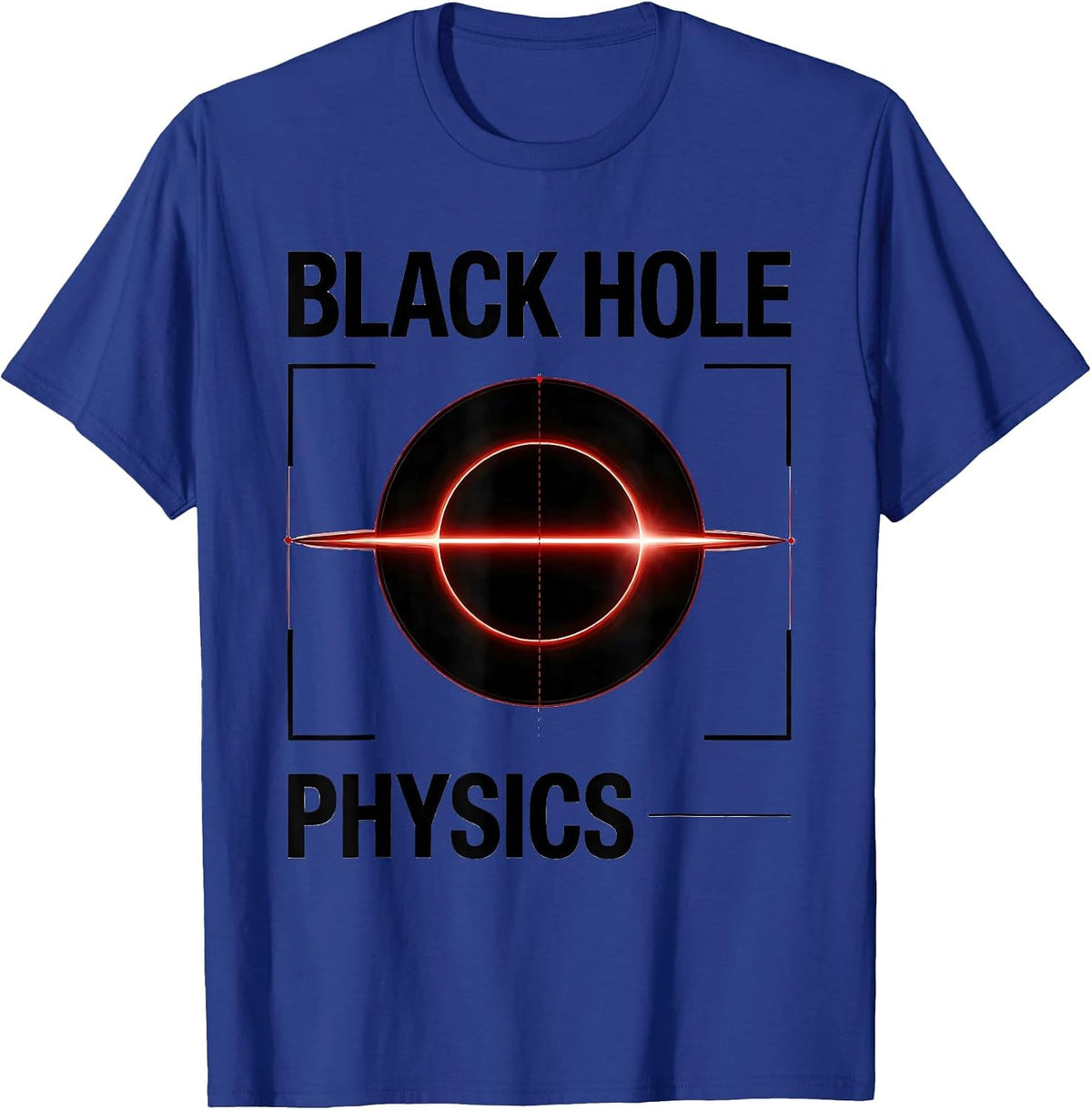 Men's Black Hole Physics Swiss International Astrophysicist T-Shirt - Royal Blue