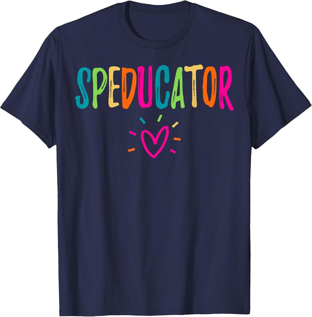 Speducator - Special Education Teacher SPED T-Shirt - Navy Blue
