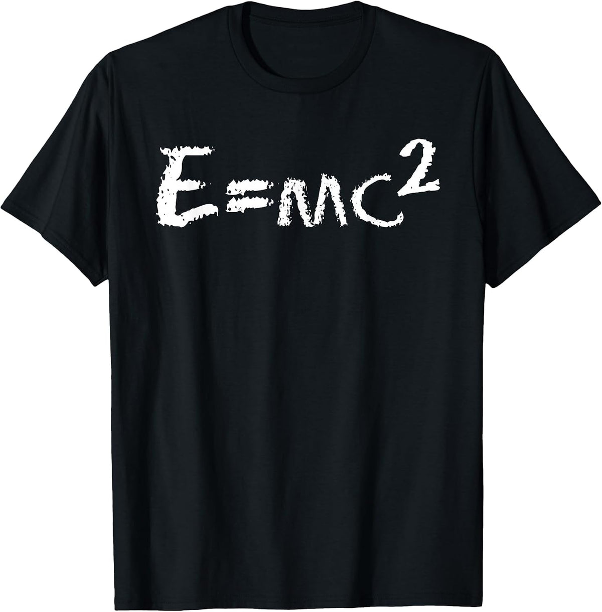Fun E=mc2 Equation - Physics - Relativity T-Shirt - Black