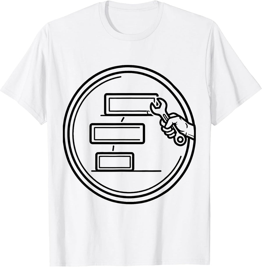 Men's Mechanic Rate Badge Auto Repair Shop Humor T-Shirt - White