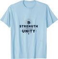 Strength Through Unity Inauguration Design T-Shirt - Baby Blue