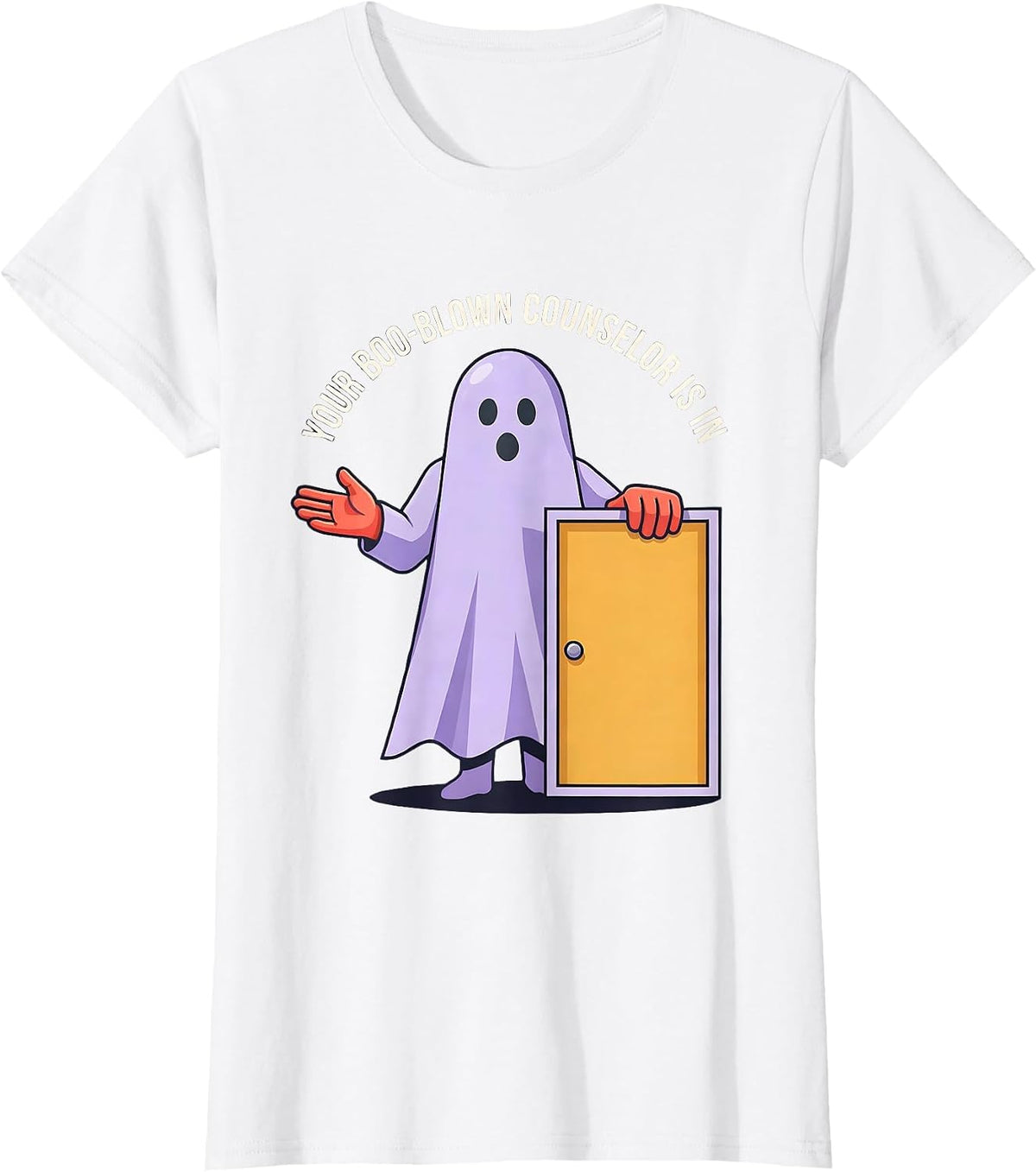 Your Boo-Blown Counselor Is In Halloween School Counselor T-Shirt - White