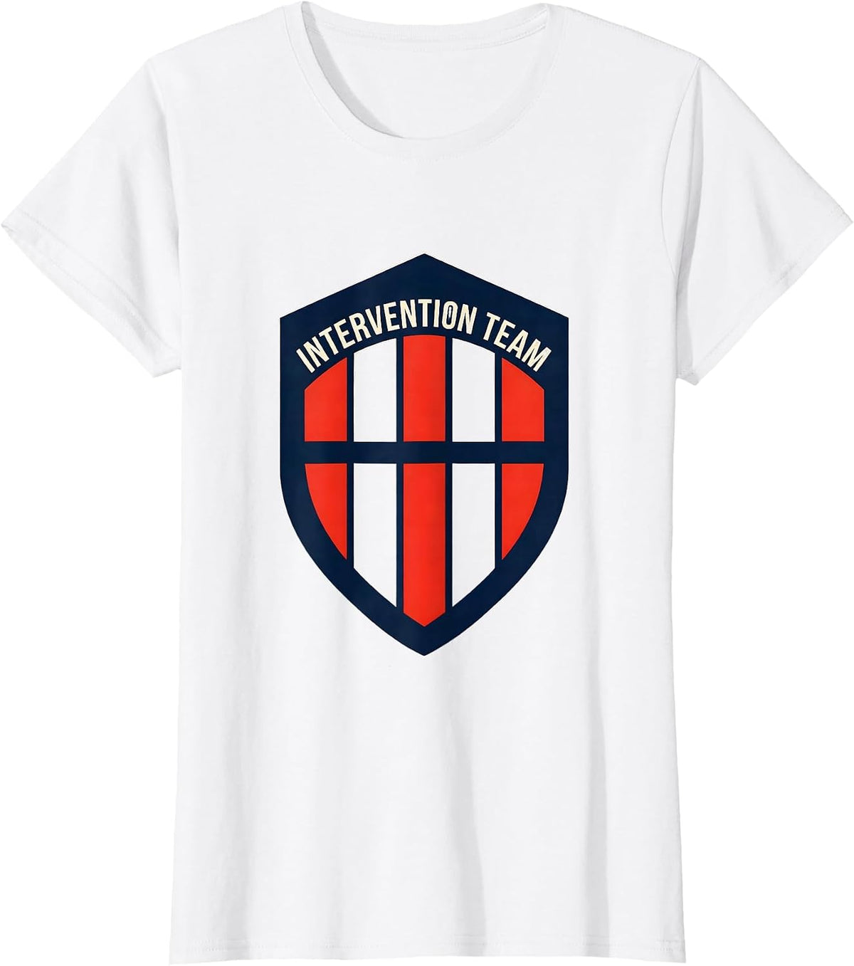 Women's Intervention Team Emblem Early Intervention Teacher Squad T-Shirt - White