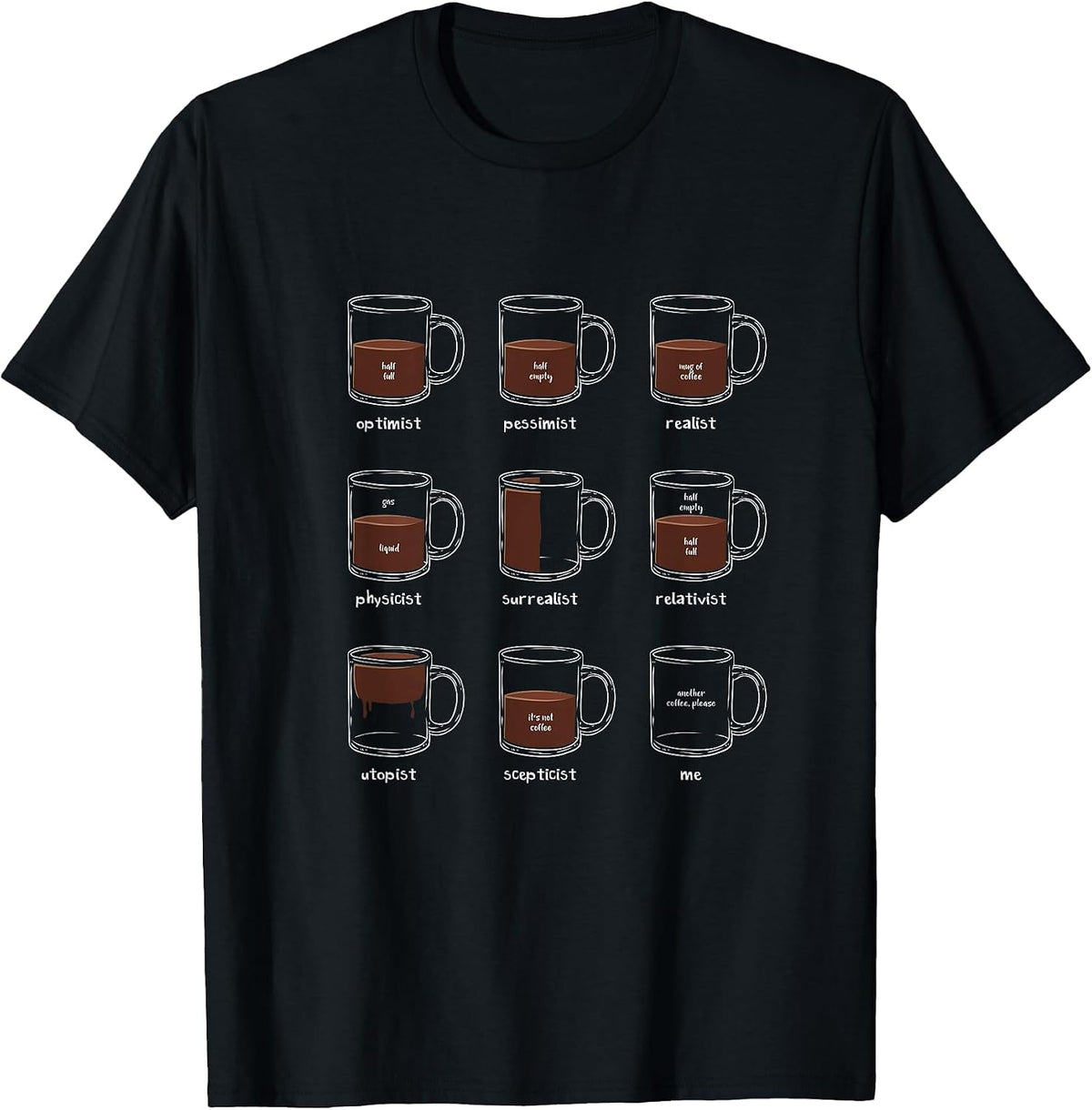 Philosophy Lover Coffee Mug Funny Philosophical Logic T-Shirt - Black