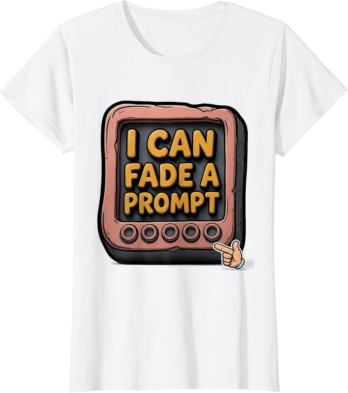 Women's I Can Fade A Prompt Funny Special Education Teacher SPED T-Shirt - White