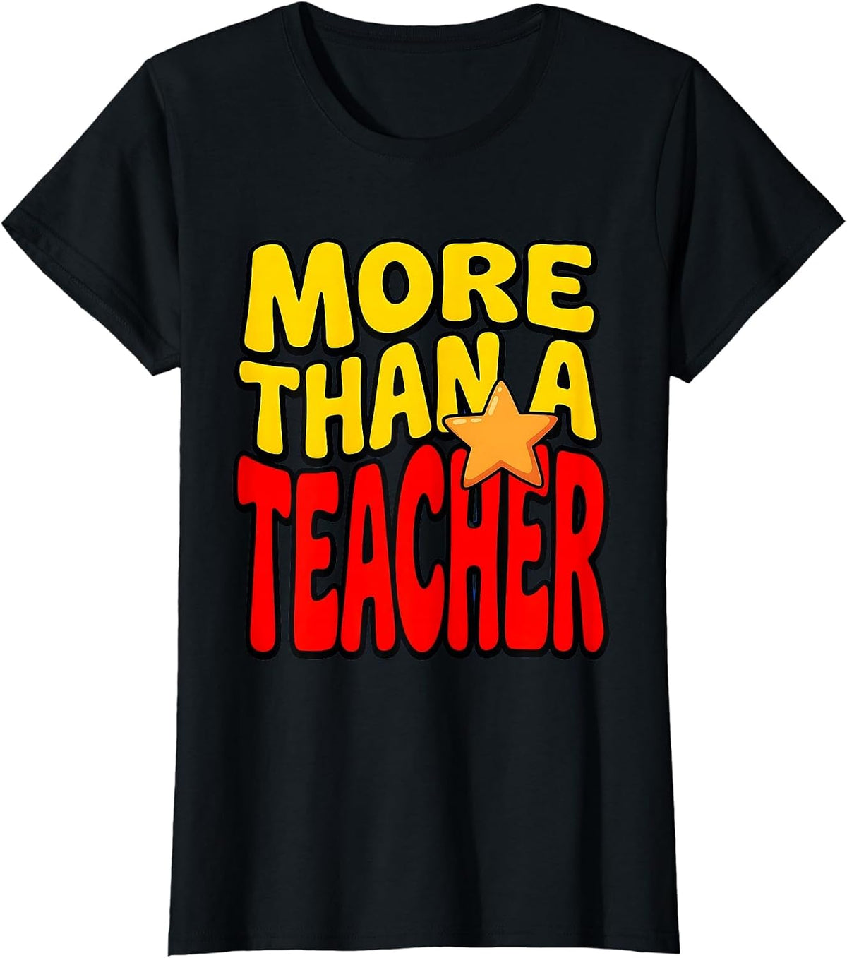 More Than a Teacher Special Education Design T-Shirt - Black