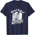 Hotel Kabul Afghanistan's Best Secret Military Veteran T-Shirt - Navy Blue