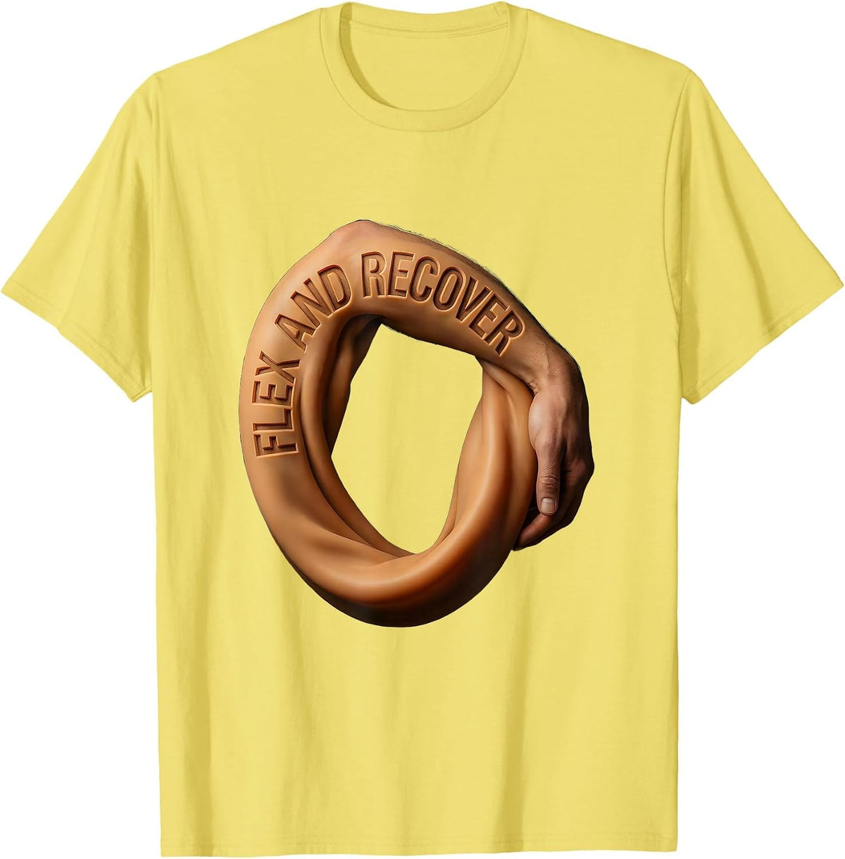 Men's Flex and Recover Physical Therapy Design T-Shirt - Lemon Yellow