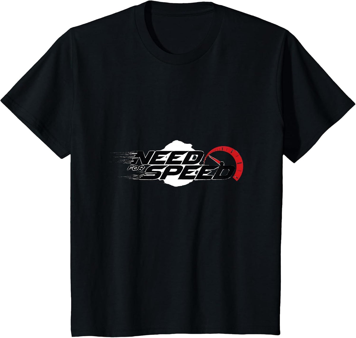 Need for Speed Cars Racing Speedometer Graphic T-Shirt - Black