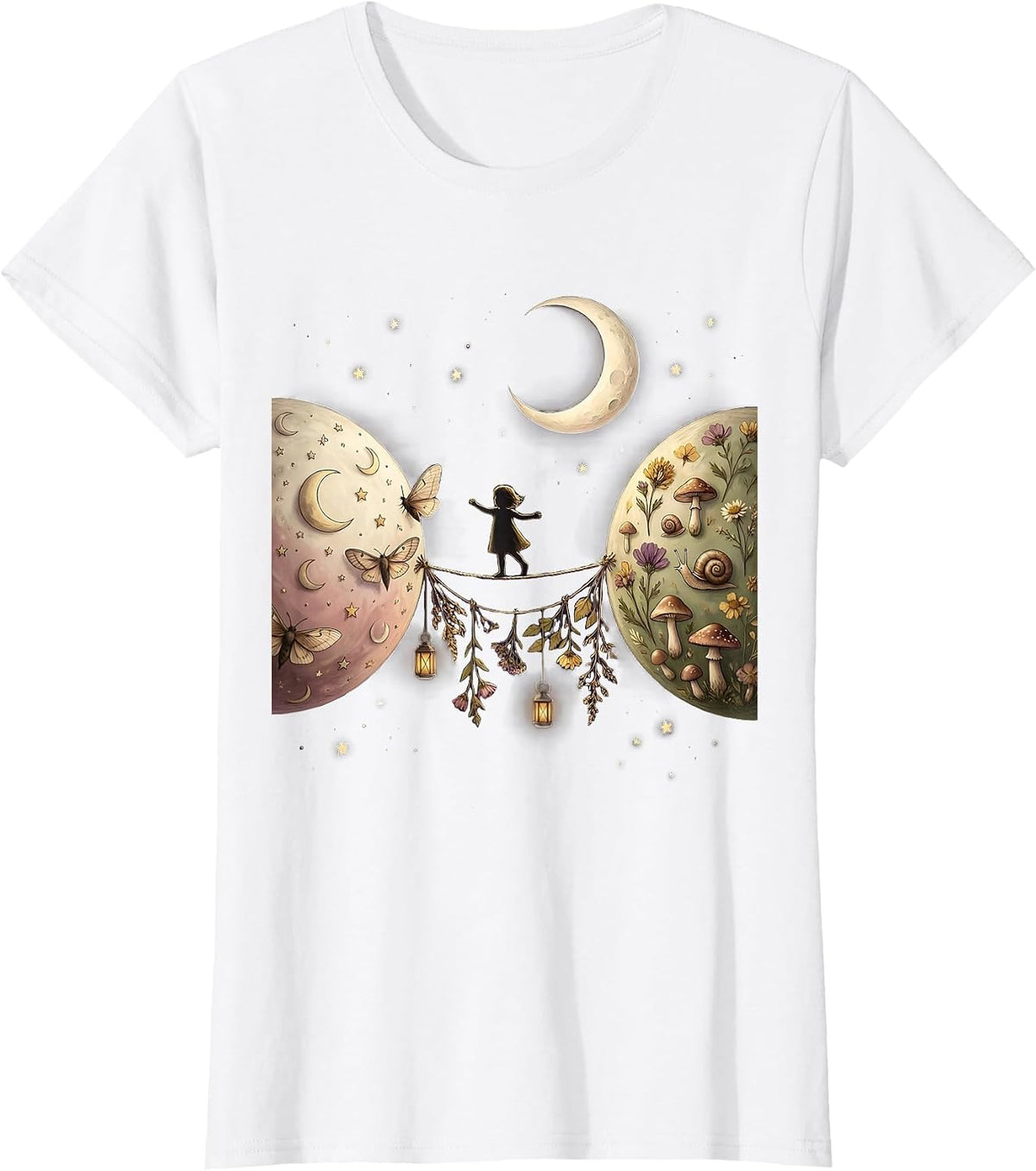 Autism Awareness Child Balancing Between Planets T-Shirt - White