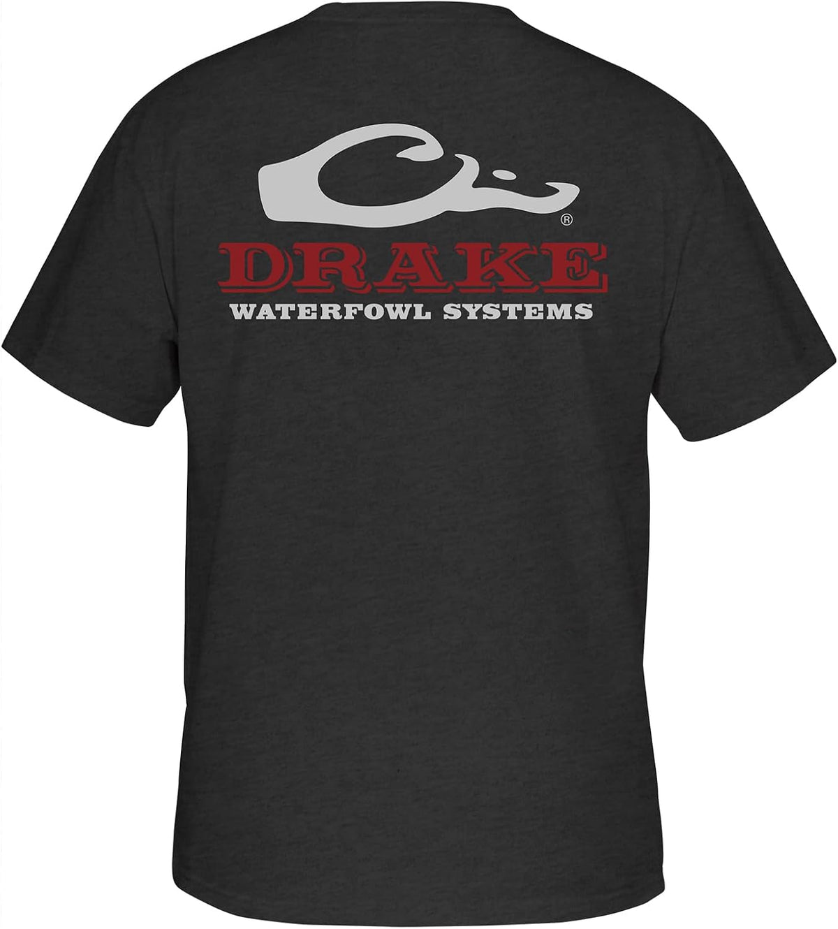 Drake Waterfowl Men's Mallard Circle Short Sleeve T-Shirt - Charcoal Heather